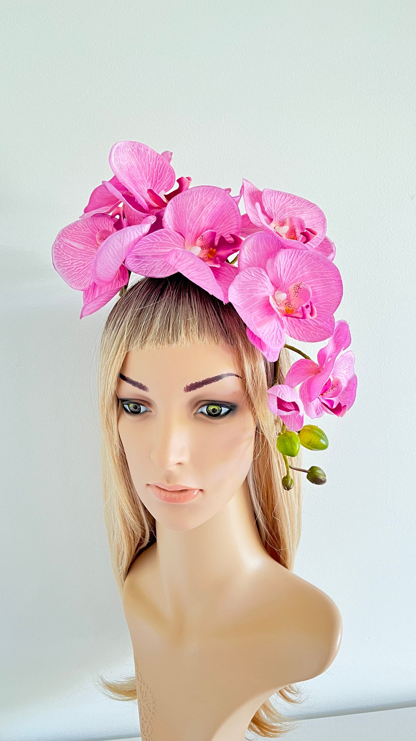 Pink Orchid Flower Crown