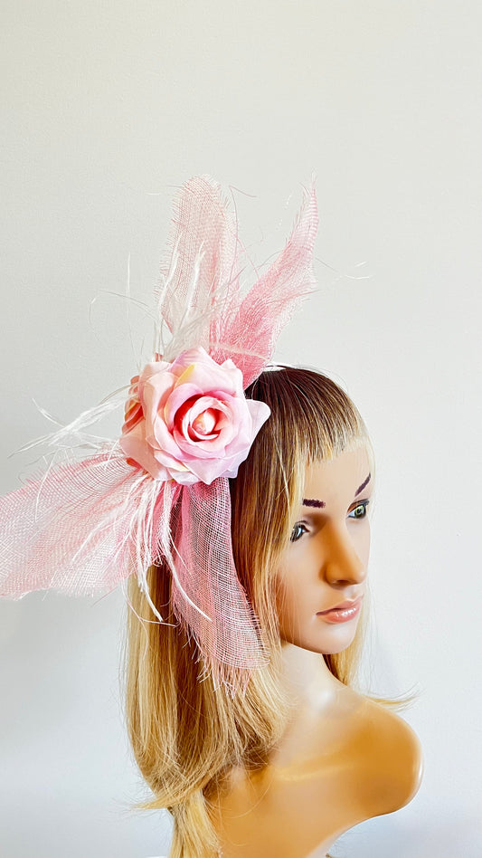 Pink Rose Fascinator