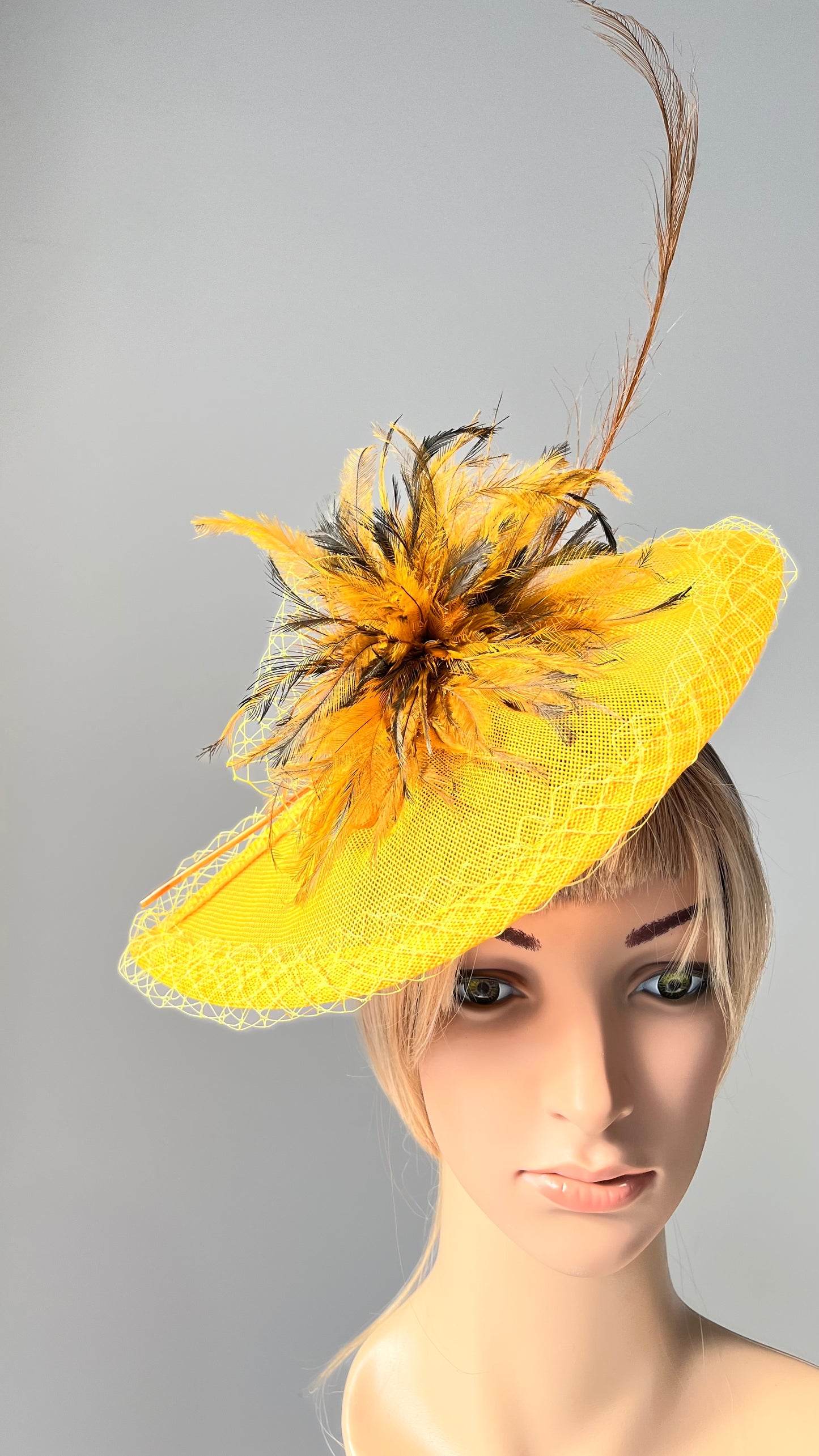 Yellow Fascinator