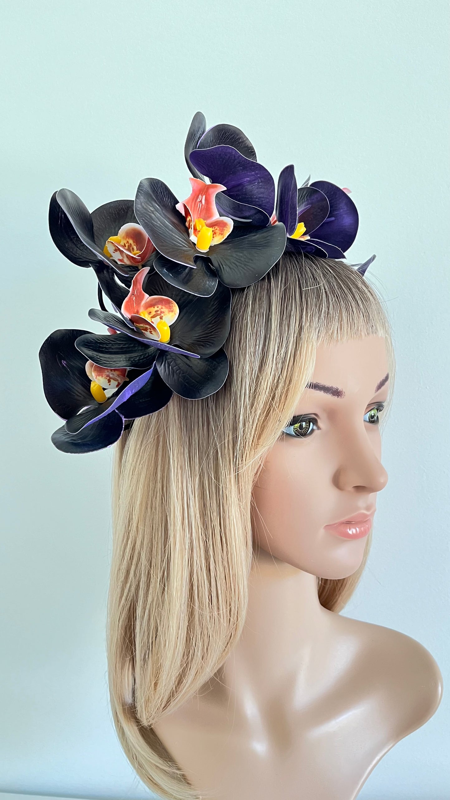 Black Orchid Flower Crown