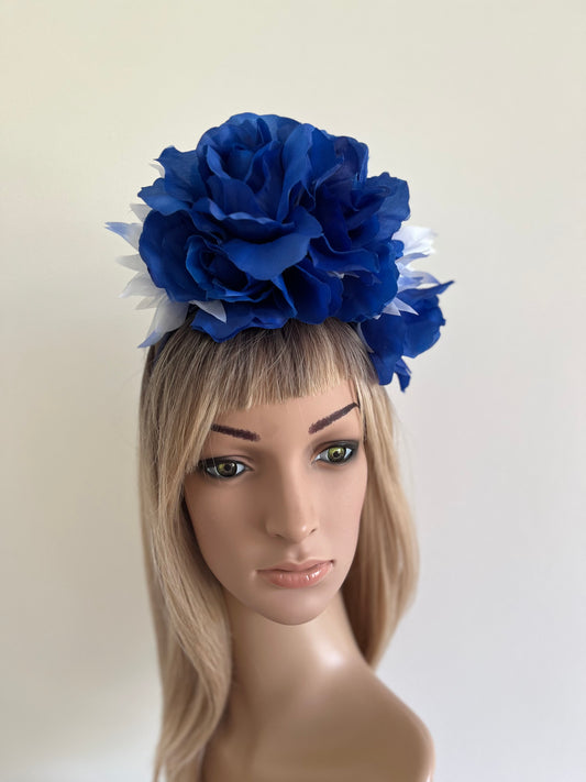 z-Sold Two-tone Blue Flower Crown