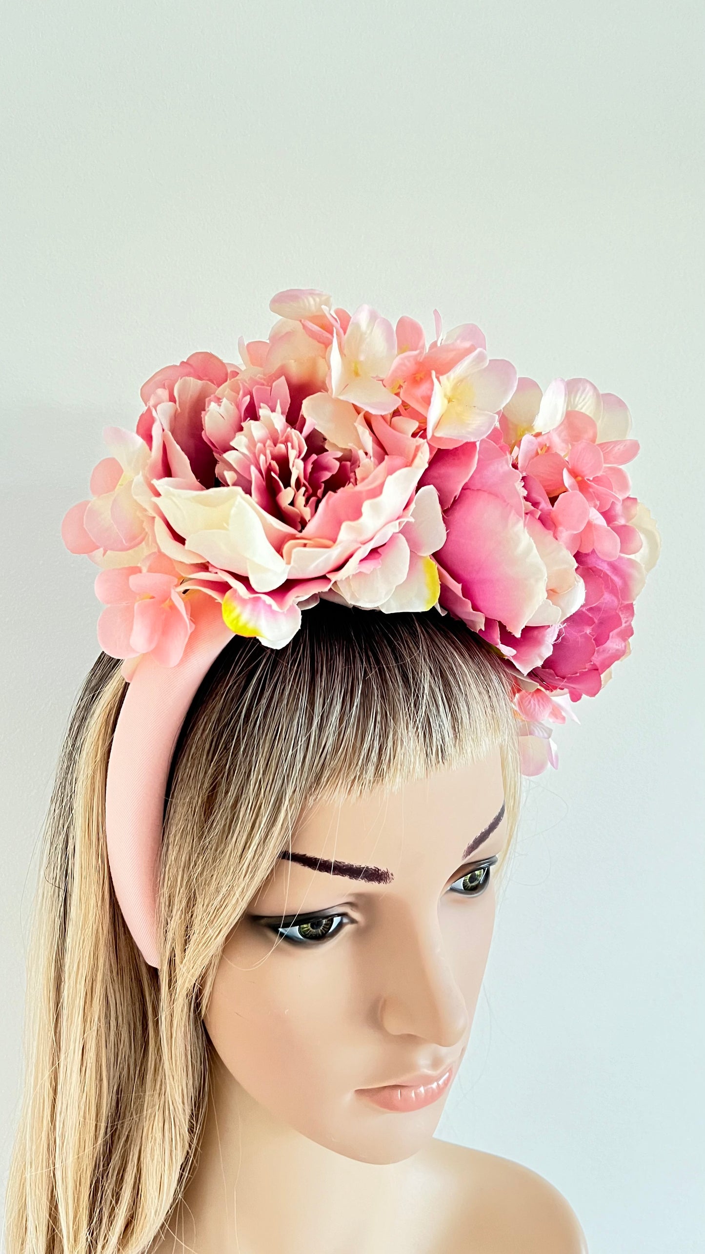 z-Sold Pink Peonies Flower Crown