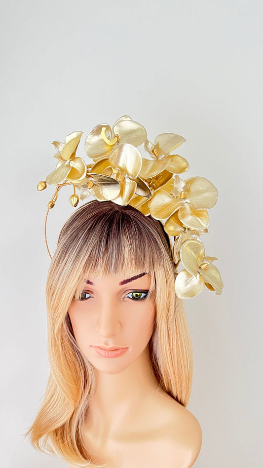 Gold Fascinator Halo