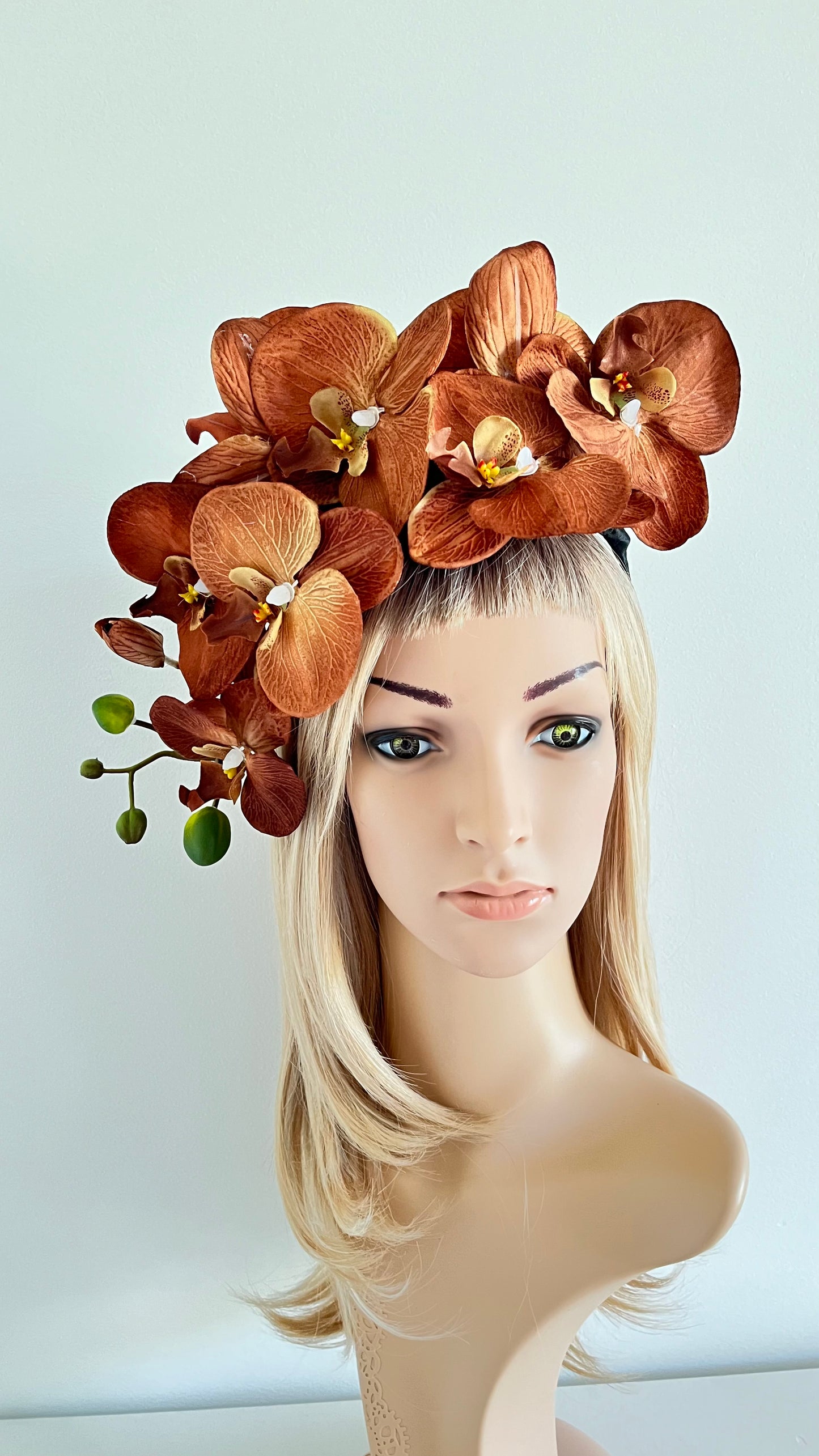 Coffee Orchid Flower Crown