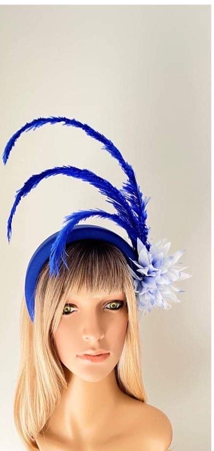 Blue Feather Fascinator