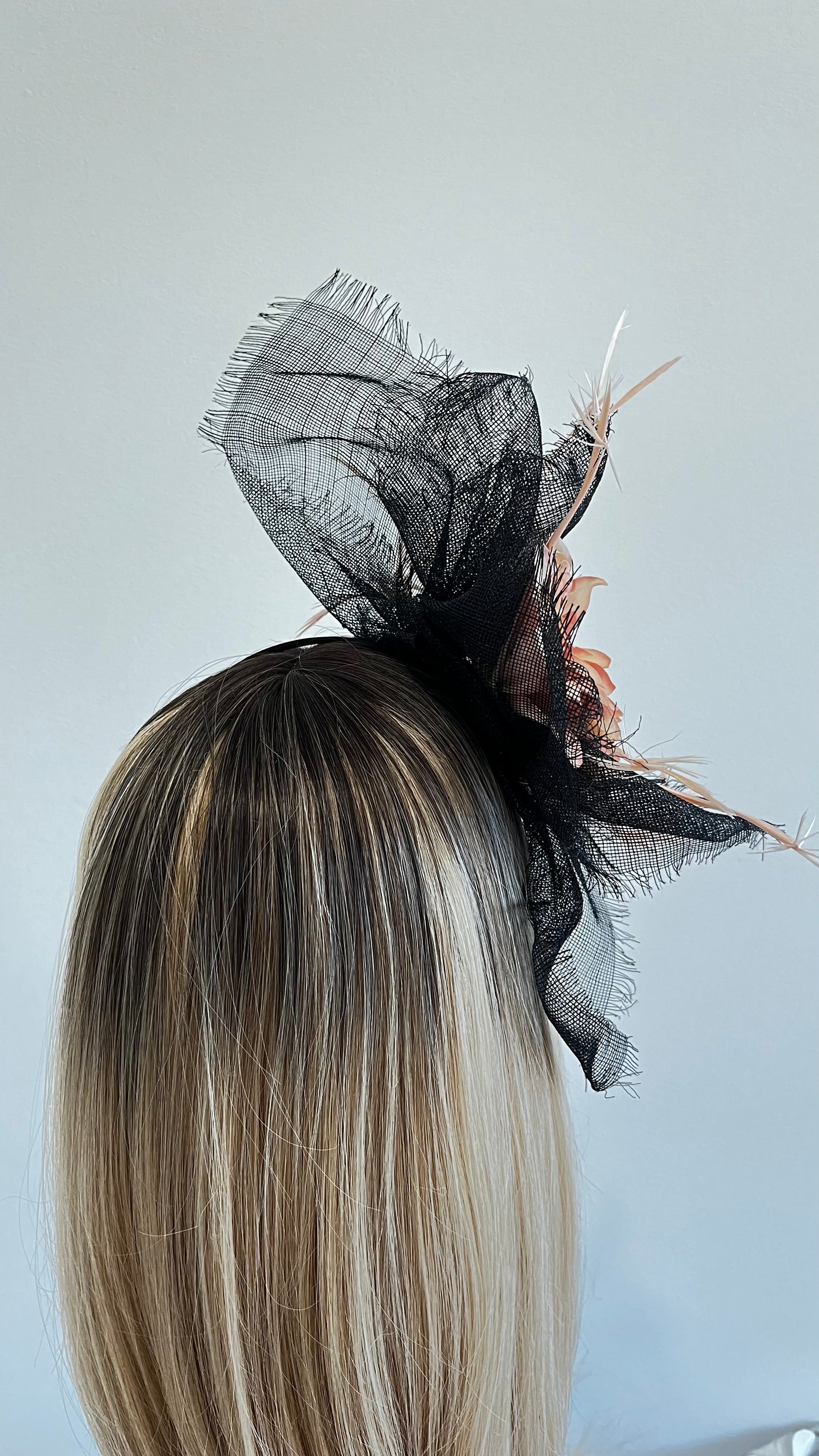 z-Sold - Black & Pink Fascinator