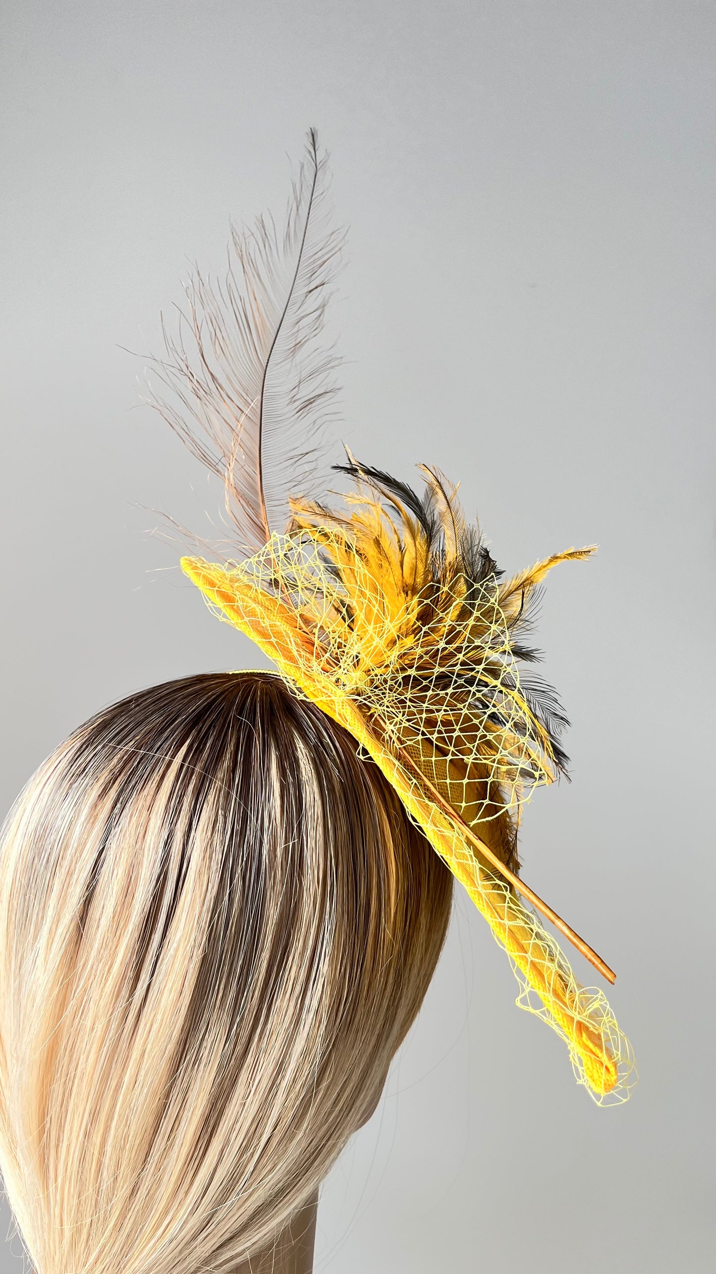 Yellow Fascinator