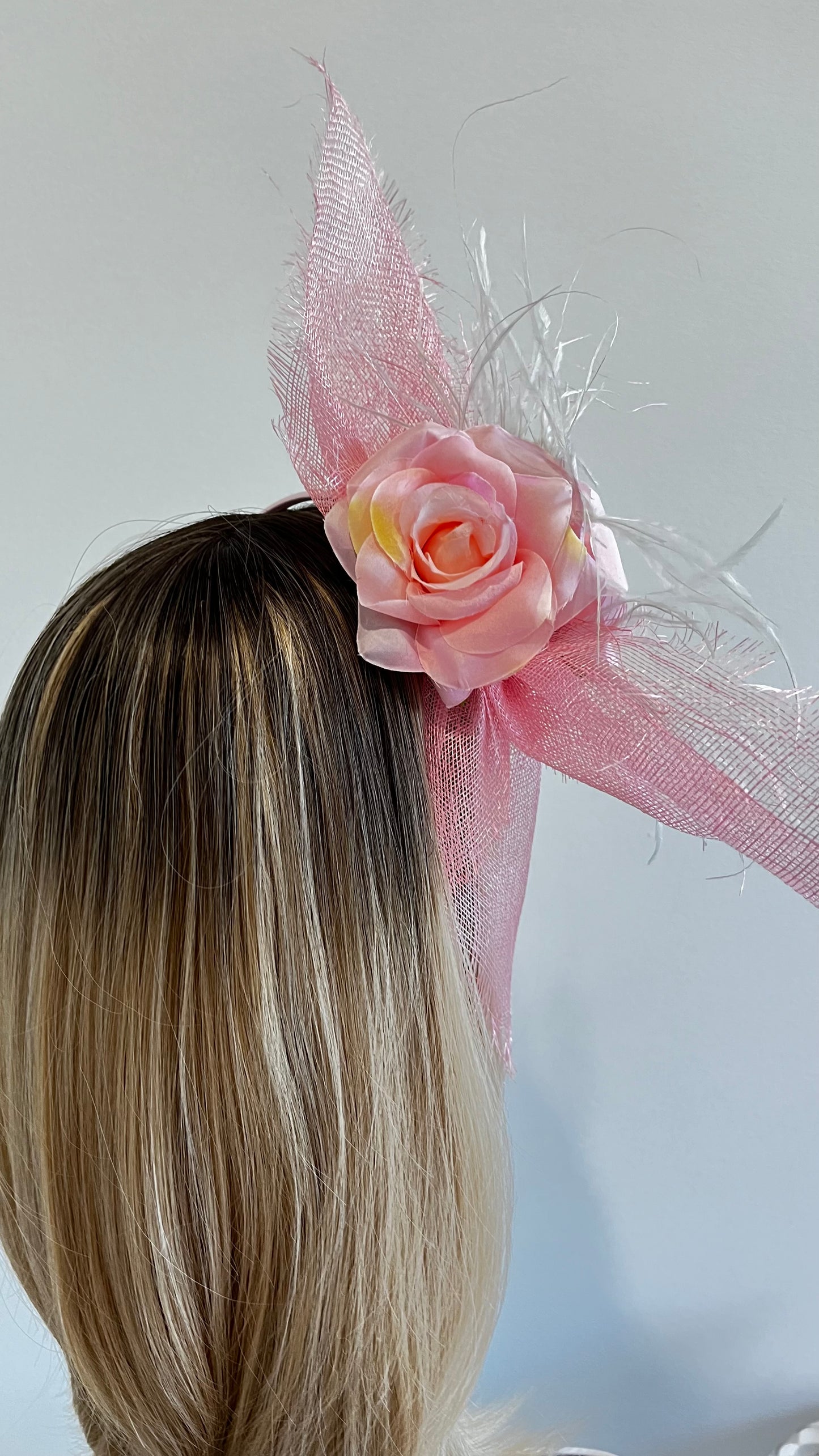 Pink Rose Fascinator