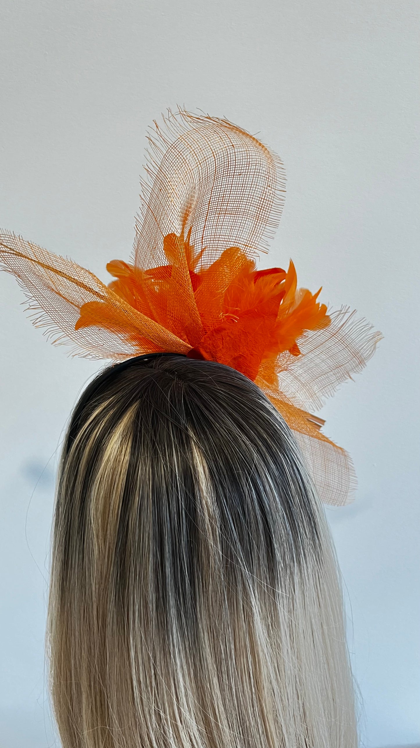 z-Sold - Orange Lily Fascinator