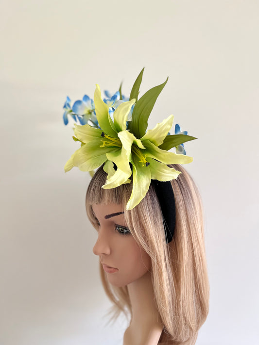 z-Sold Green Lily Flower Crown