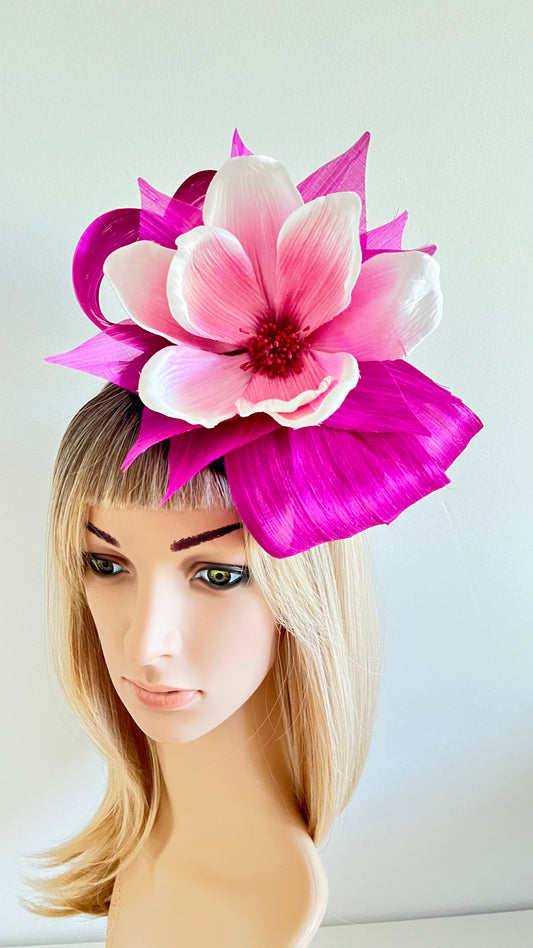 z-Sold Pink & Magenta Fascinator