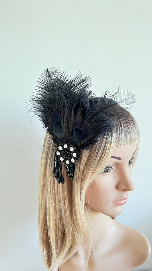 Black Feather Headband