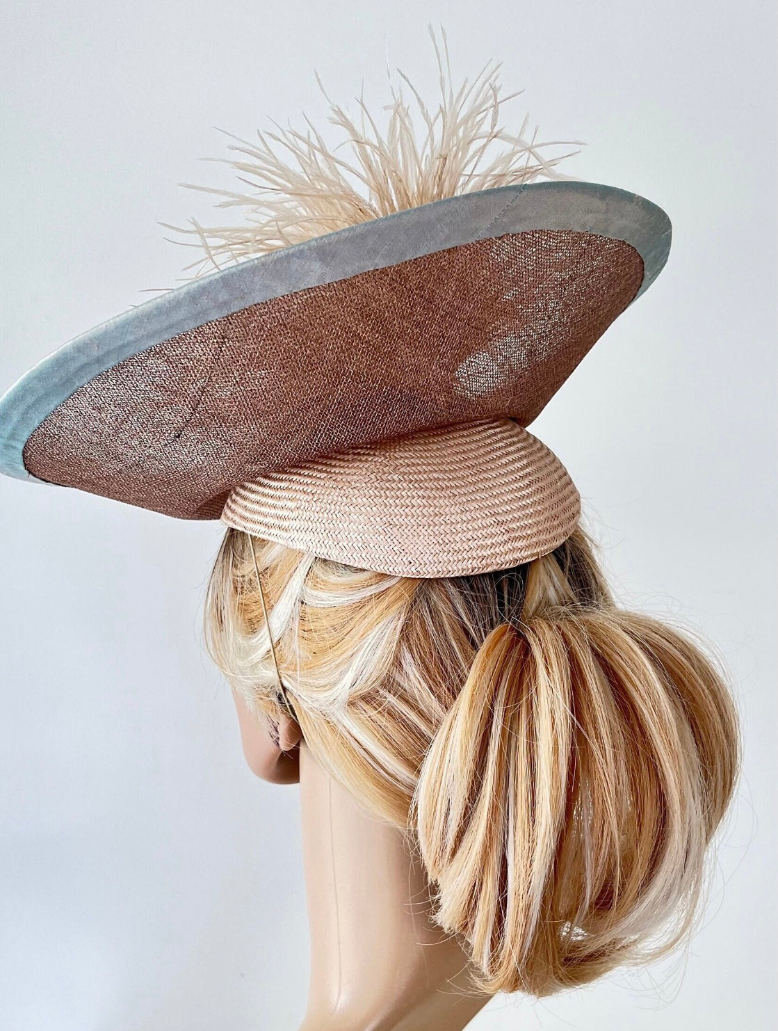 Beige Wedding Hat