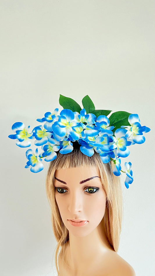 Blue Orchid Flower Crown (1)