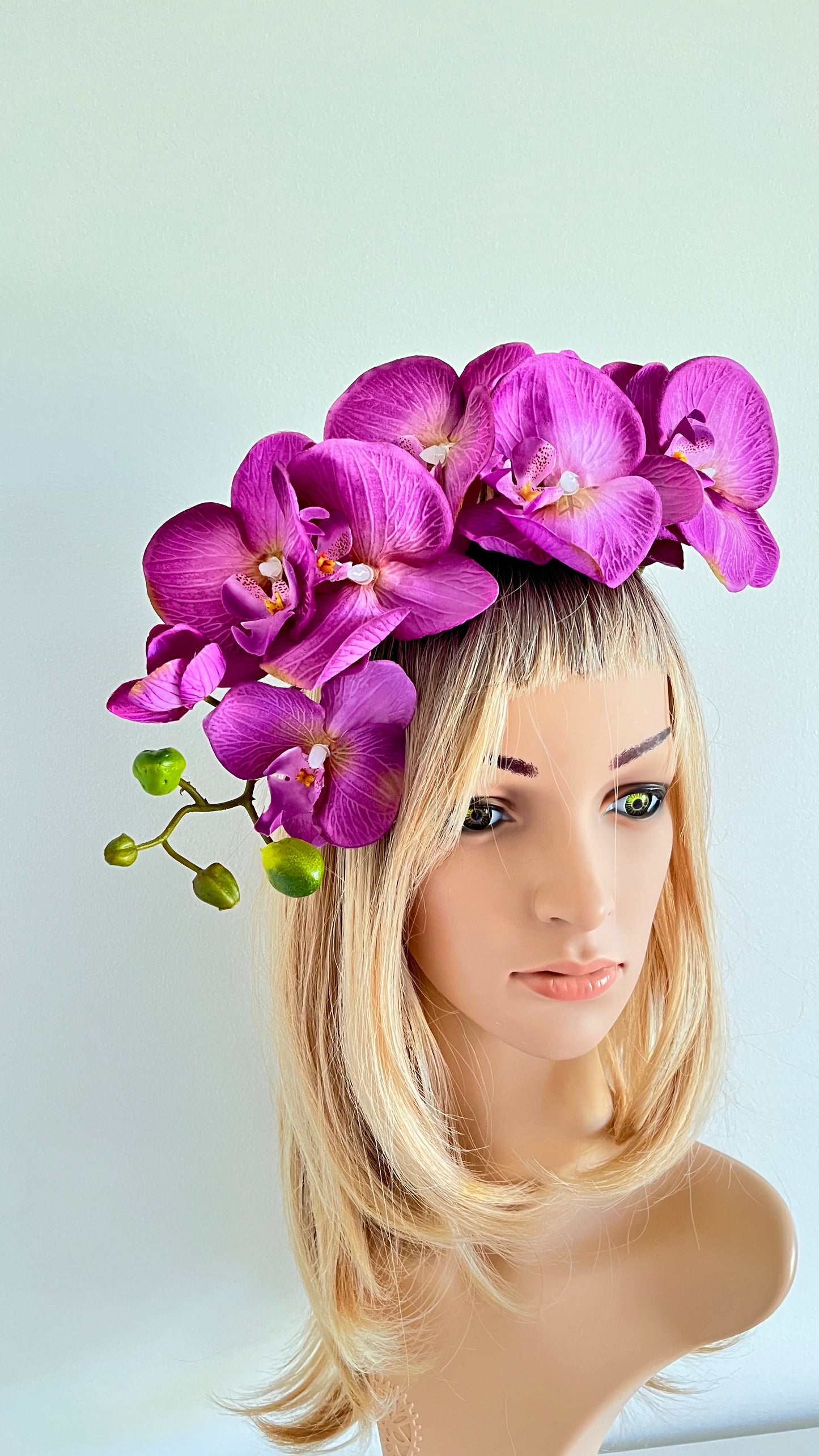 Violet Orchid Flower Crown