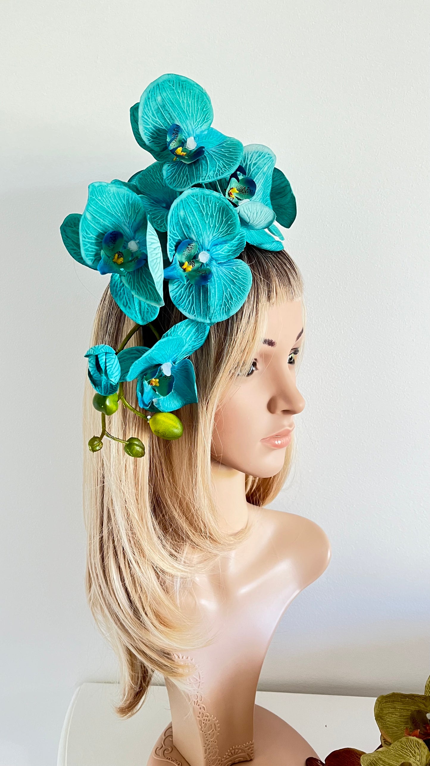 Blue Orchid Flower Crown